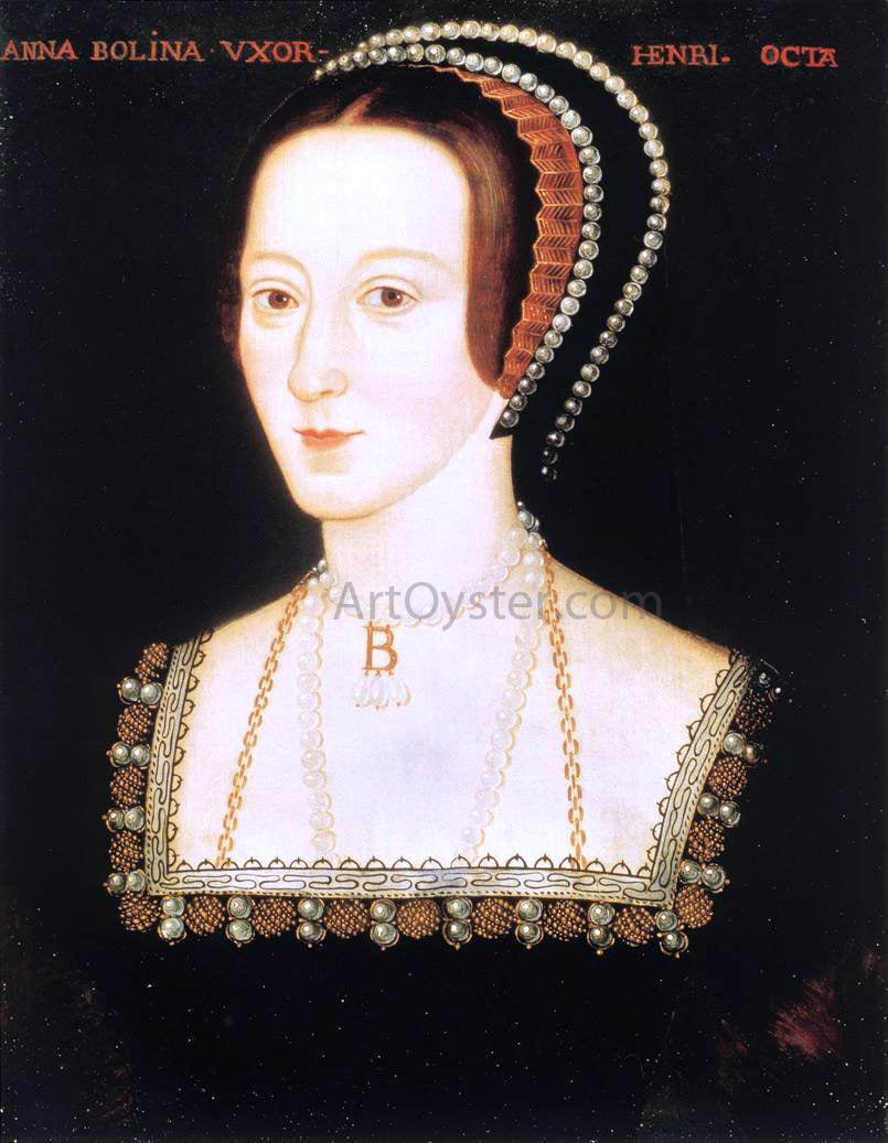 Unknown British Masters Portrait of Anna Boleyn - Canvas Print