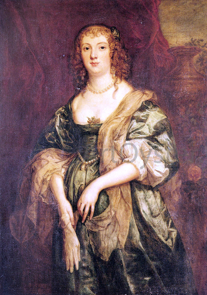 Sir Antony Van Dyck Portrait of Anne Carr, Countess of Bedford - Canvas Print
