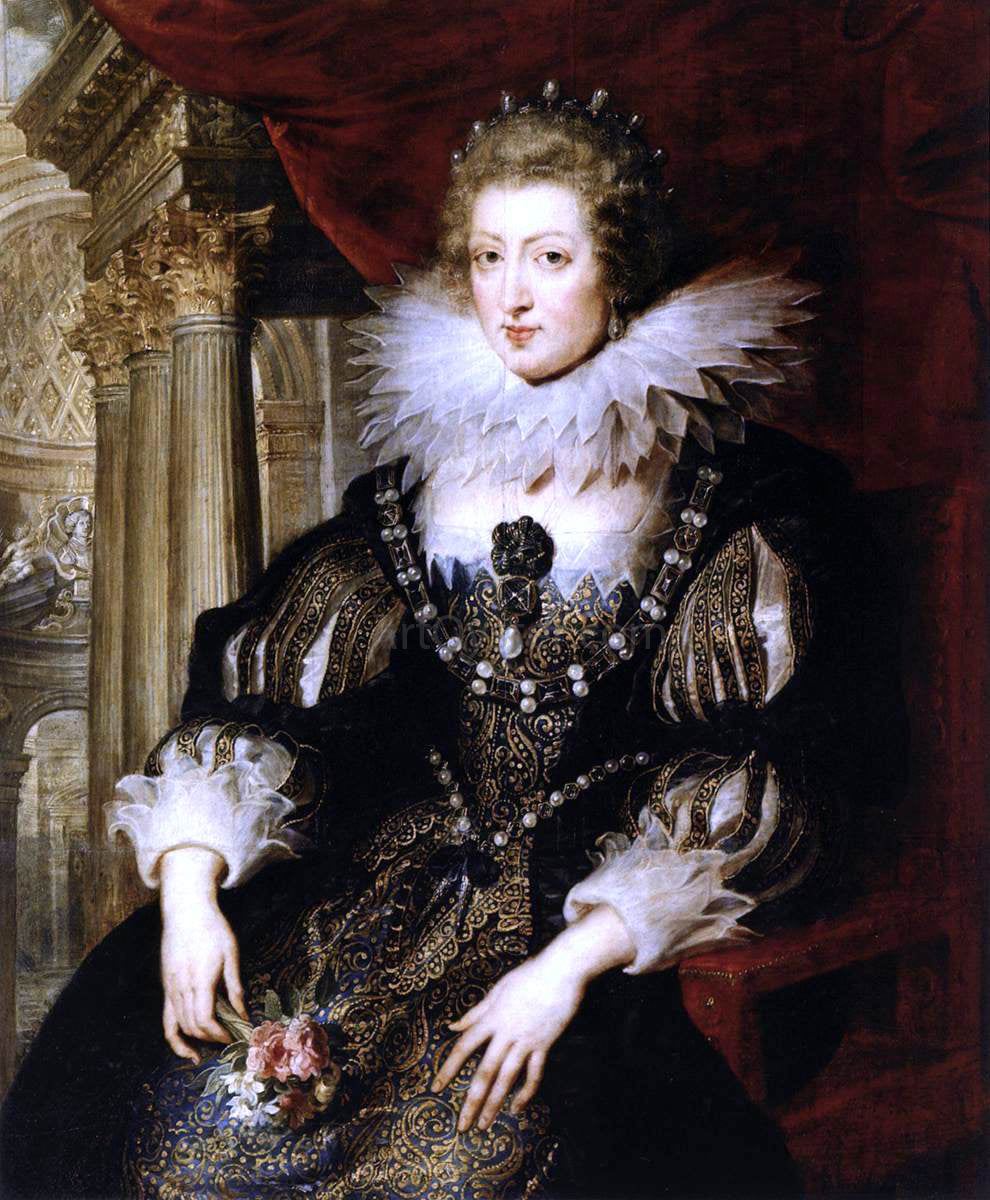 Peter Paul Rubens Portrait of Anne of Austria - Canvas Print