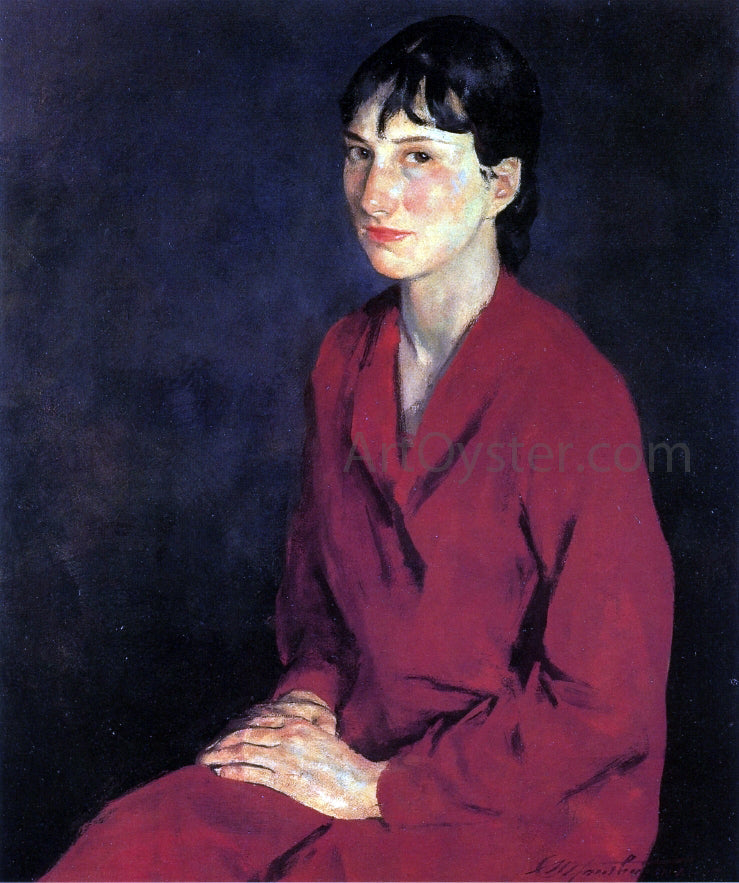 Charles Webster Hawthorne Portrait of Annette - Canvas Print
