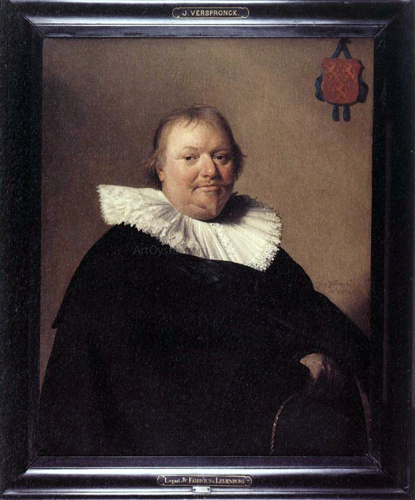 Johannes Cornelisz Verspronck Portrait of Anthonie Charles de Liedekercke - Canvas Print