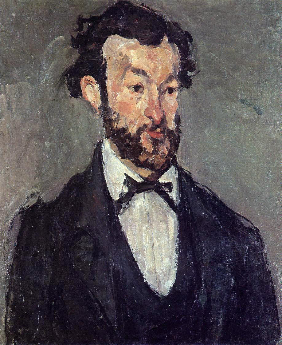 Paul Cezanne Portrait of Antoine Valabregue - Canvas Print