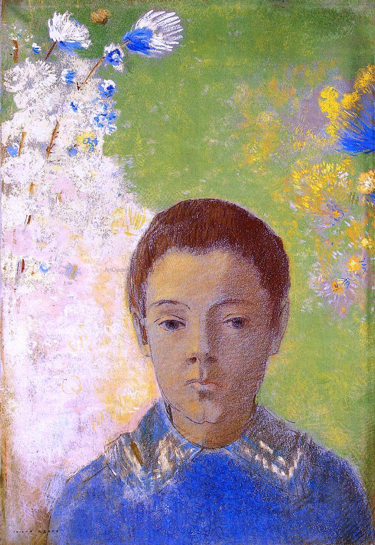 Odilon Redon Portrait of Ari Redon - Canvas Print
