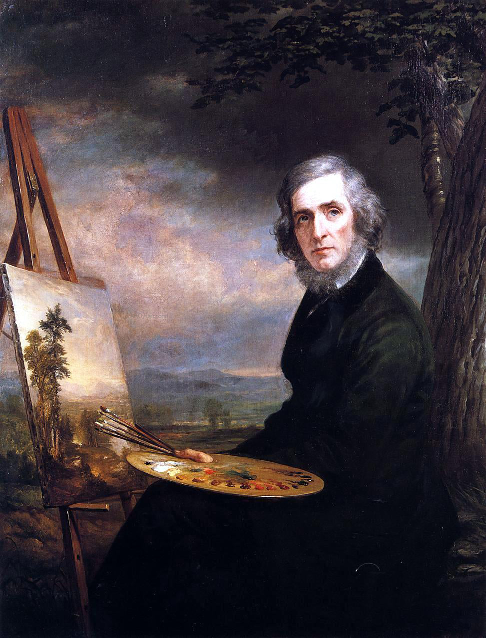 Daniel Huntington Portrait of Asher Brown Durand - Canvas Print