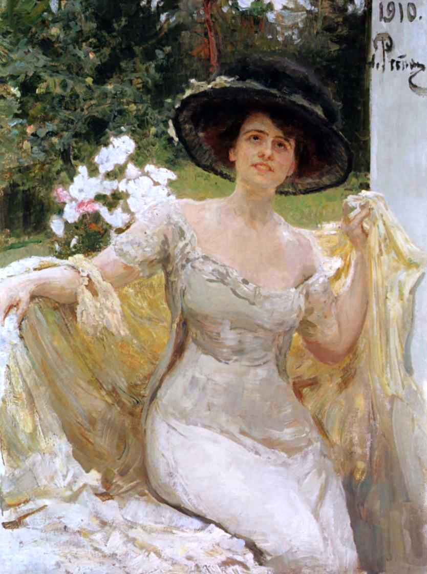 Ilia Efimovich Repin Portrait of Bella Gorskaya - Canvas Print