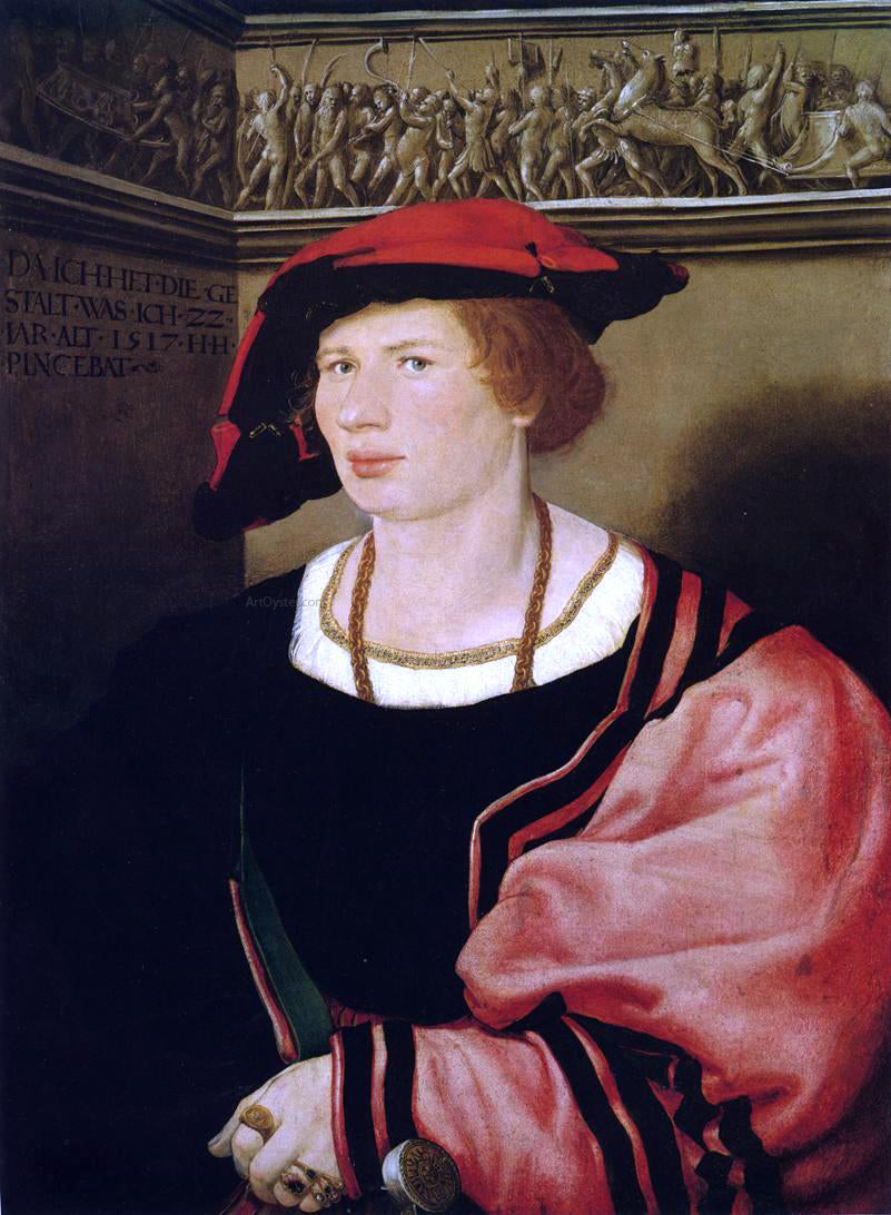 The Younger Hans Holbein Portrait of Benedikt von Hertenstein - Canvas Print