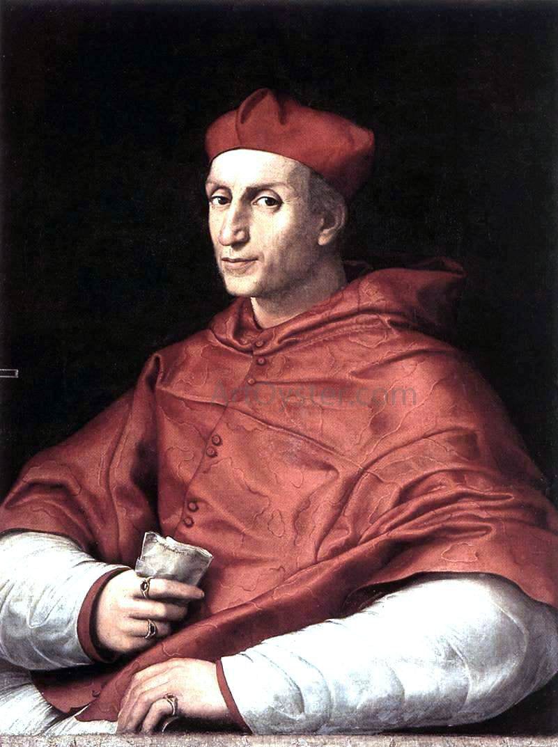 Raphael Portrait of Cardinal Bibbiena - Canvas Print