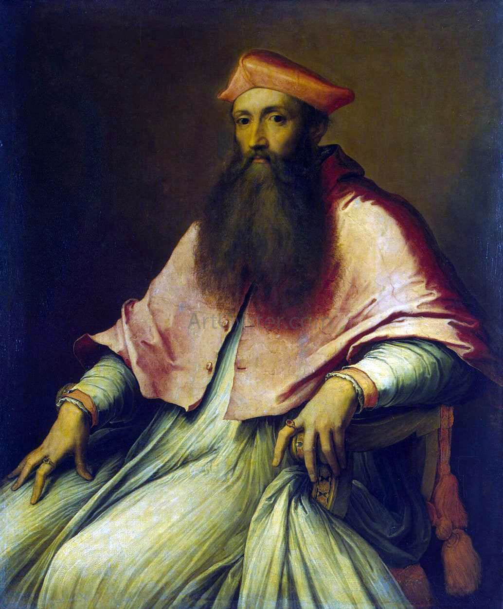 Sebastiano Del Piombo Portrait of Cardinal Reginald Pole - Canvas Print