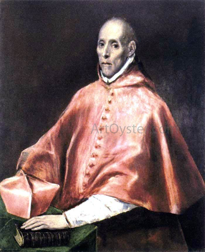 El Greco Portrait of Cardinal Tavera - Canvas Print