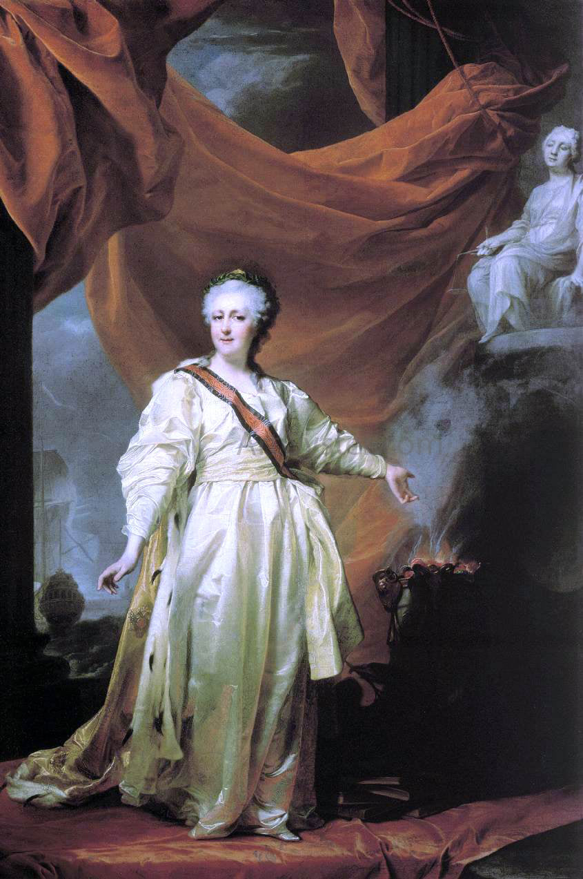 Dmitry Grigorevich Levitsky Portrait of Catherine II - Canvas Print