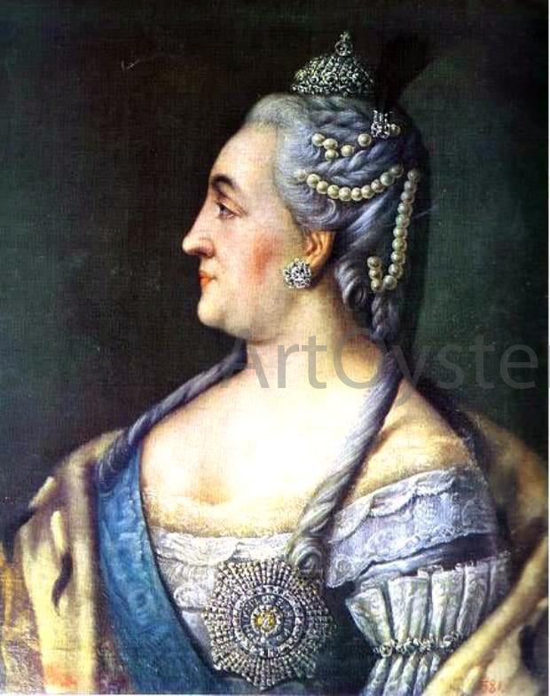 Alexey Petrovich Antropov Portrait of Catherine II the Great - Canvas Print
