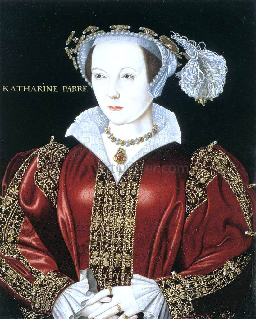 Unknown British Masters Portrait of Catherine Parr - Canvas Print
