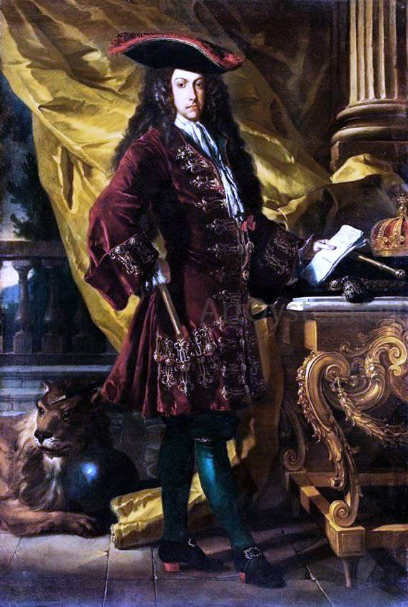 Francesco Solimena Portrait of Charles III of Habsburg - Canvas Print