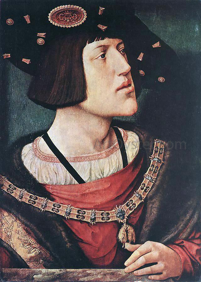 Bernaert Van Orley Portrait of Charles V - Canvas Print