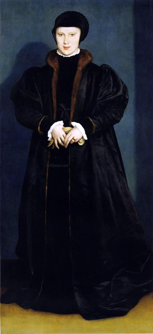 The Younger Hans Holbein Portrait of Christina of Denmark - Canvas Print