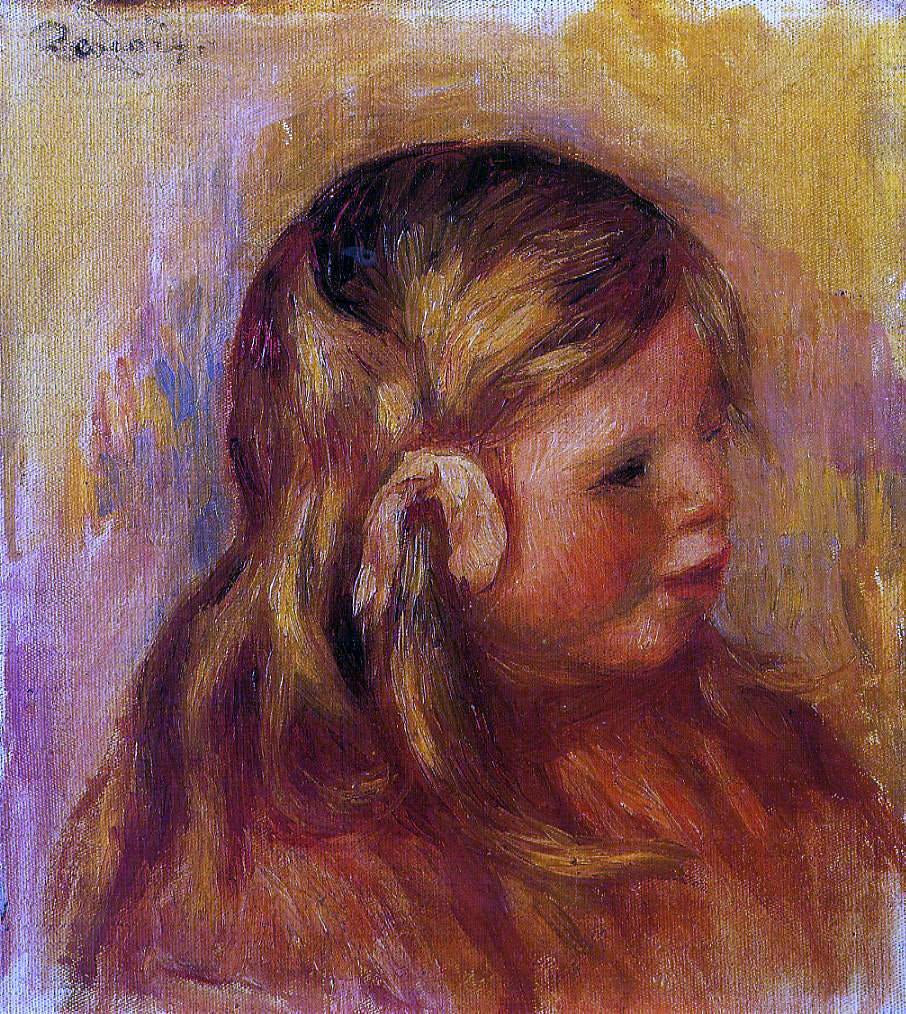 Pierre Auguste Renoir Portrait of Claude - Canvas Print
