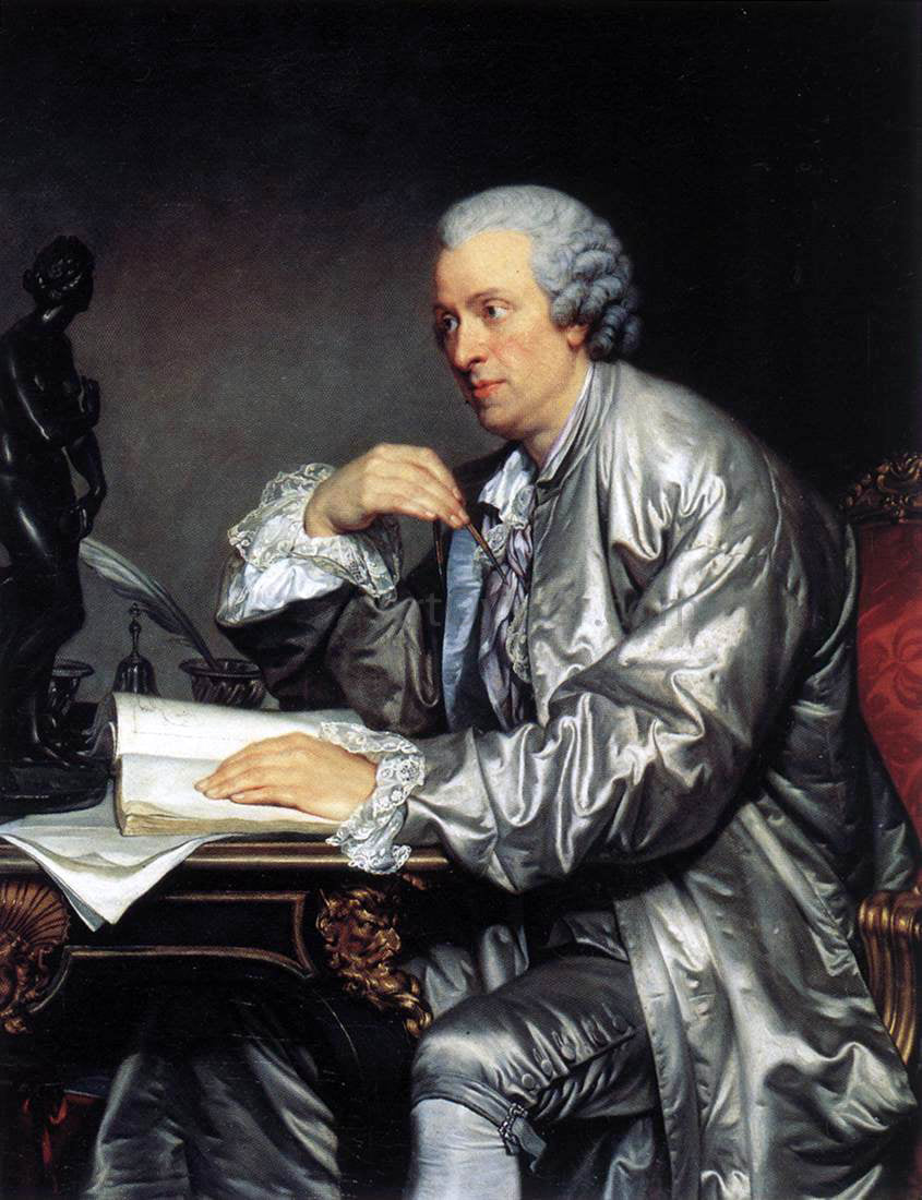 Jean Baptiste Greuze Portrait of Claude-Henri Watalet - Canvas Print