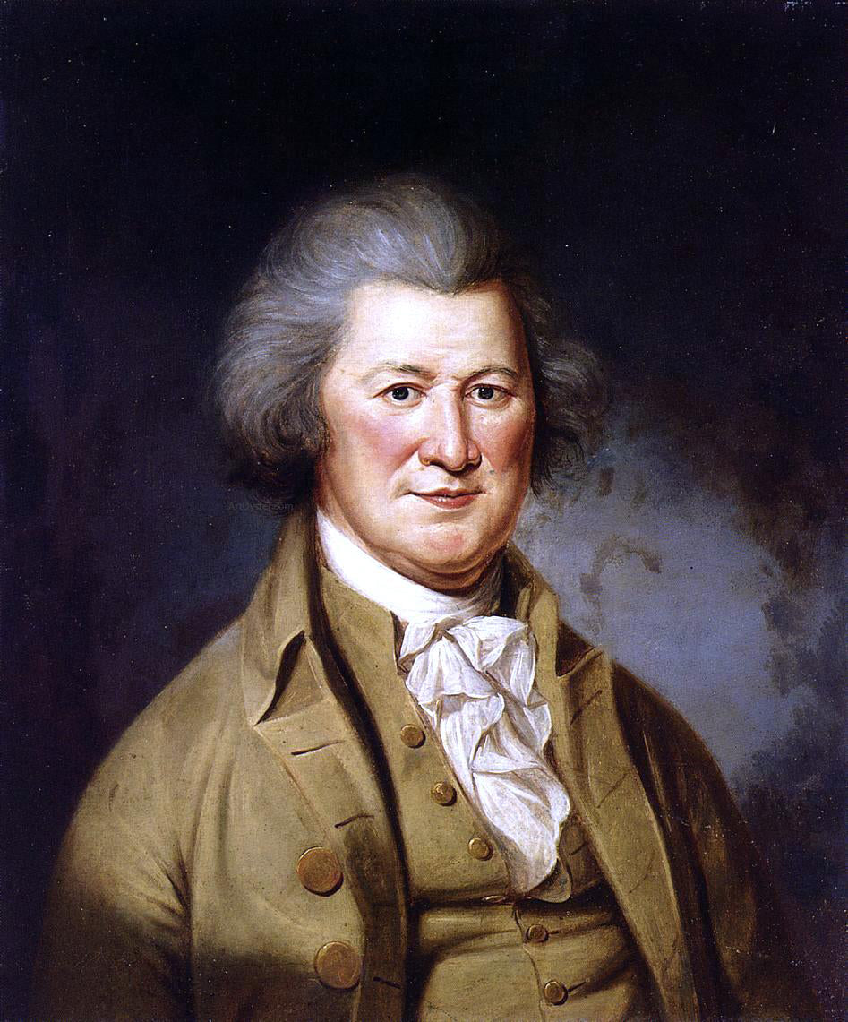 Charles Willson Peale Portrait of Colonel John Cox - Canvas Print
