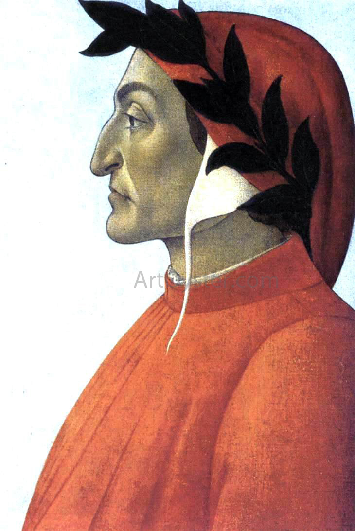 Sandro Botticelli Portrait of Dante - Canvas Print