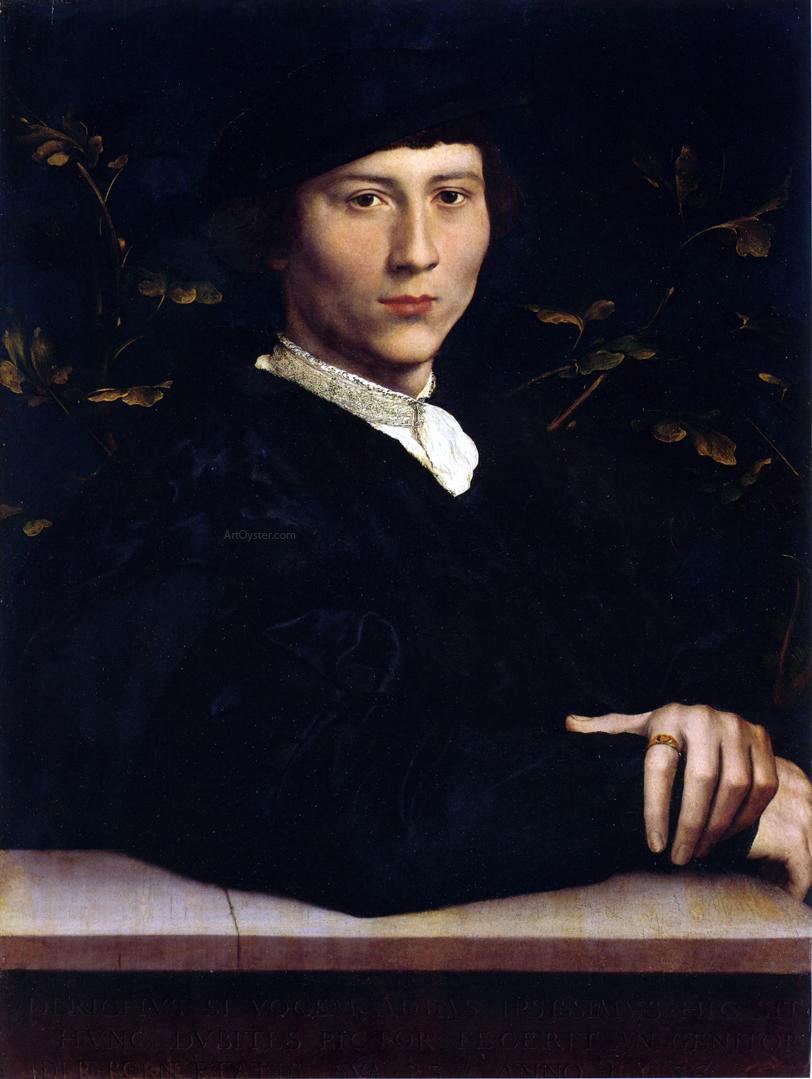 The Younger Hans Holbein Portrait of Derich Born - Canvas Print