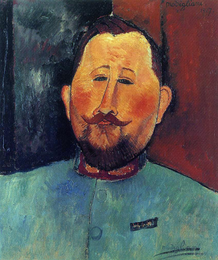 Amedeo Modigliani Portrait of Doctor Devaraigne - Canvas Print