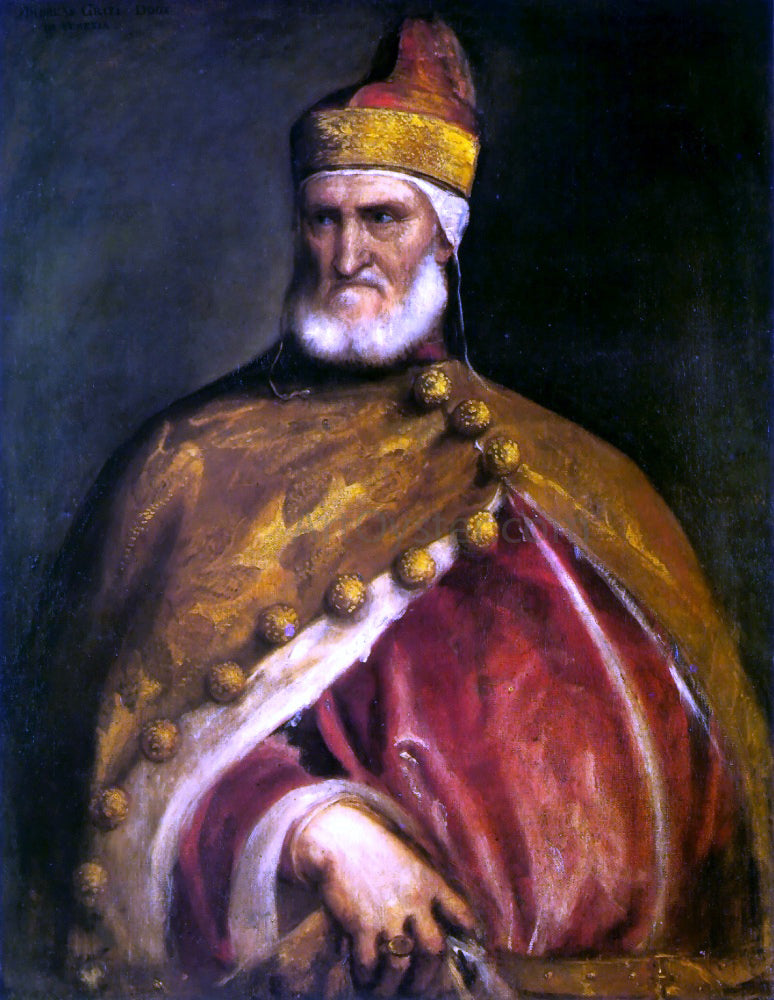 Titian Portrait of Doge Andrea Gritti - Canvas Print