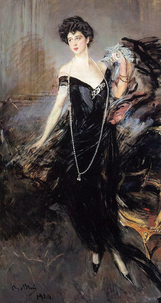 Giovanni Boldini Portrait of Donna Franca Florio - Canvas Print