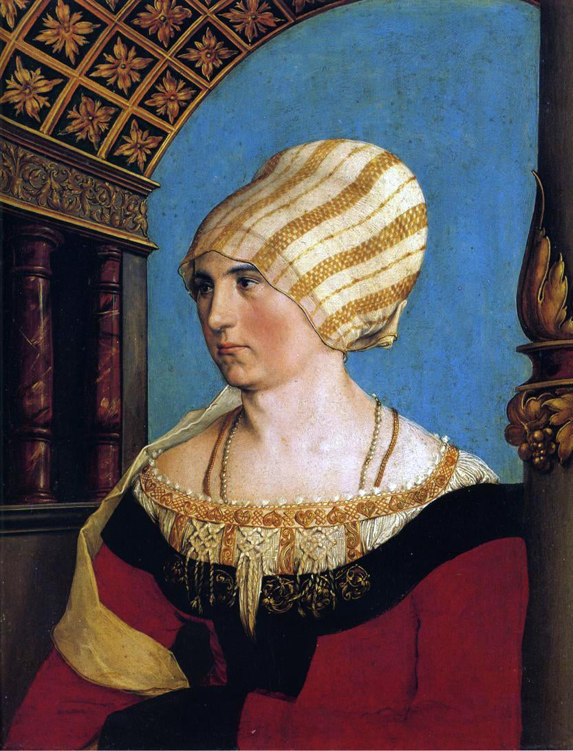 The Younger Hans Holbein Portrait of Doprothea Meyer, nee Kannengiesser - Canvas Print