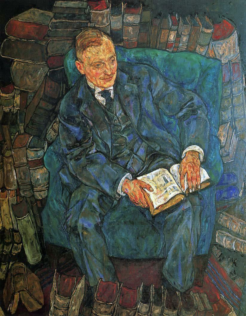 Egon Schiele Portrait of Dr. Hugo Koller - Canvas Print