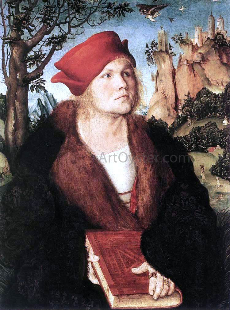 The Elder Lucas Cranach Portrait of Dr. Johannes Cuspinian - Canvas Print