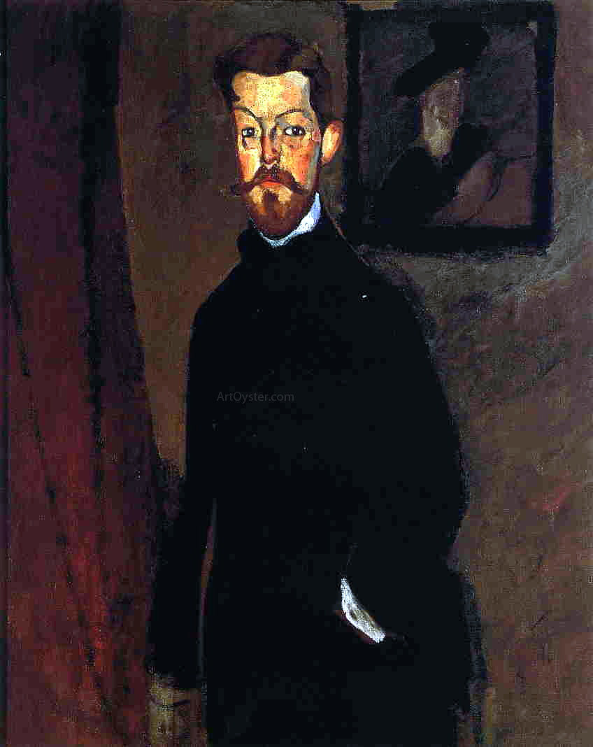 Amedeo Modigliani Portrait of Dr. Paul Alexandre - Canvas Print