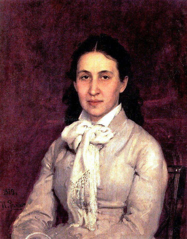 Ilia Efimovich Repin Portrait of E. Mamontova - Canvas Print