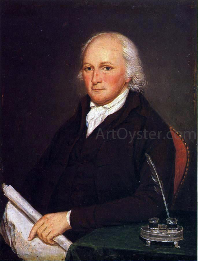 Charles Willson Peale Portrait of Edmund Physick - Canvas Print