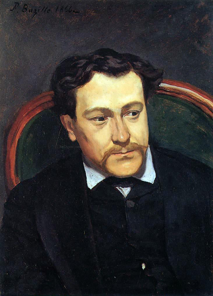 Jean Frederic Bazille Portrait of Edouard Blau - Canvas Print
