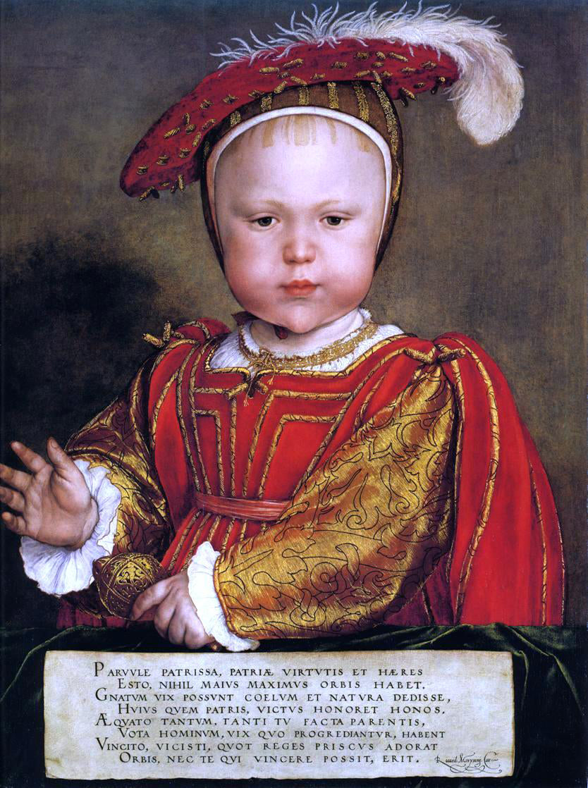 The Younger Hans Holbein Portrait of Edward, Prince of Wales - Canvas Print
