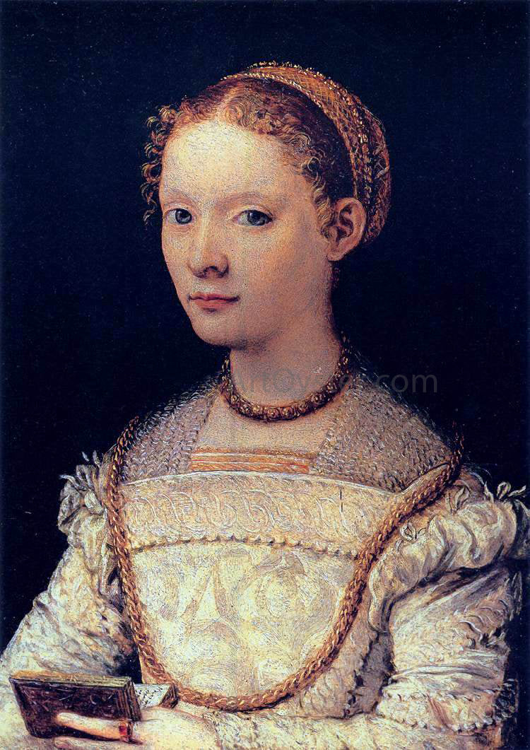 Maso Da San Friano Portrait of Elena Gaddi Quartesi - Canvas Print
