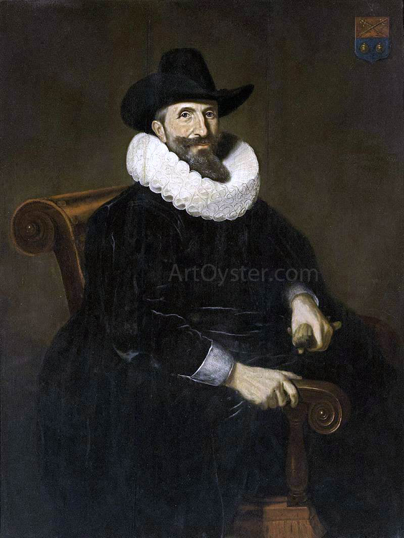 Dirck Dircksz Santvoort Portrait of Elias van Cuelen - Canvas Print