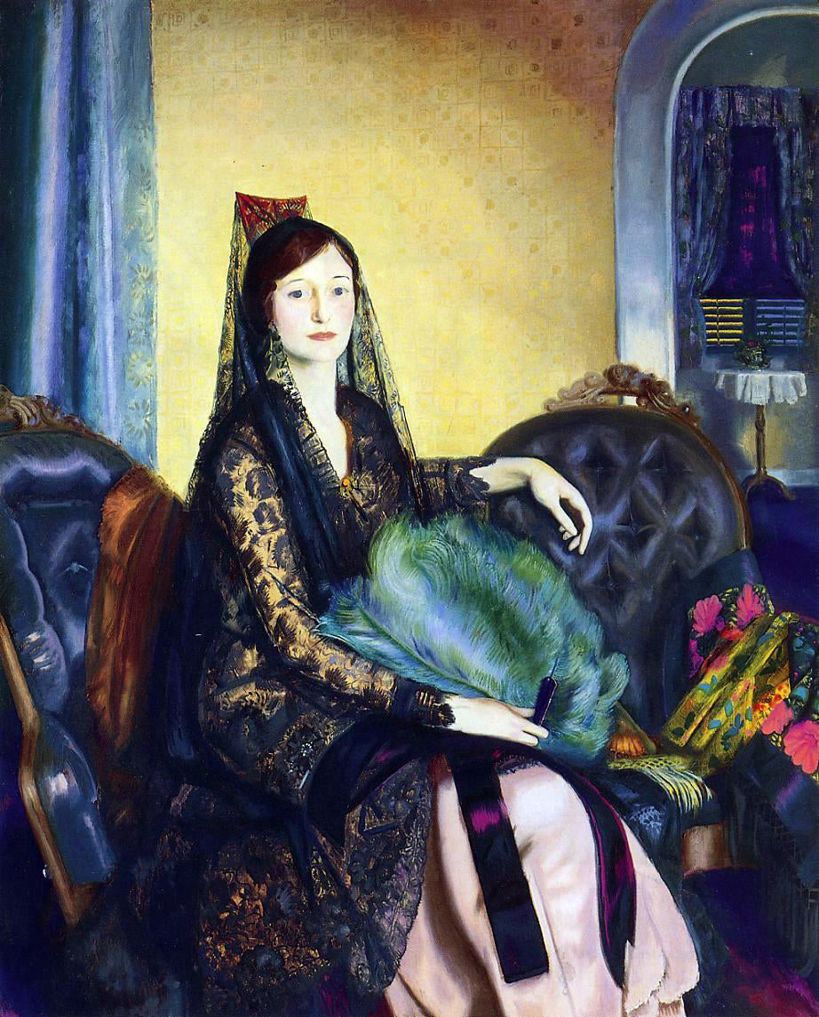 George Wesley Bellows Portrait of Elizabeth Alexander - Canvas Print