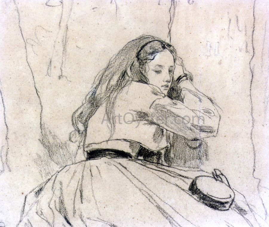 Winslow Homer Portrait of Elizabeth Grant - Canvas Print