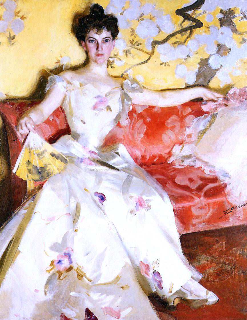 Anders Zorn Portrait of Elizabeth Sherman Cameron - Canvas Print