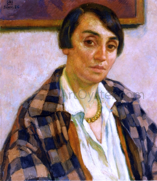 Theo Van Rysselberghe Portrait of Elizabeth Van Rysselberghe - Canvas Print