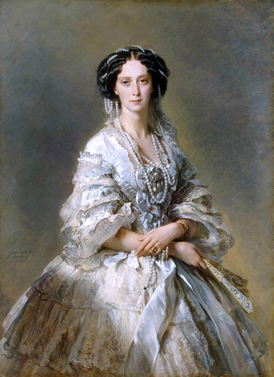 Franz Xavier Winterhalter Portrait of Empress Maria Alexandrovna - Canvas Print