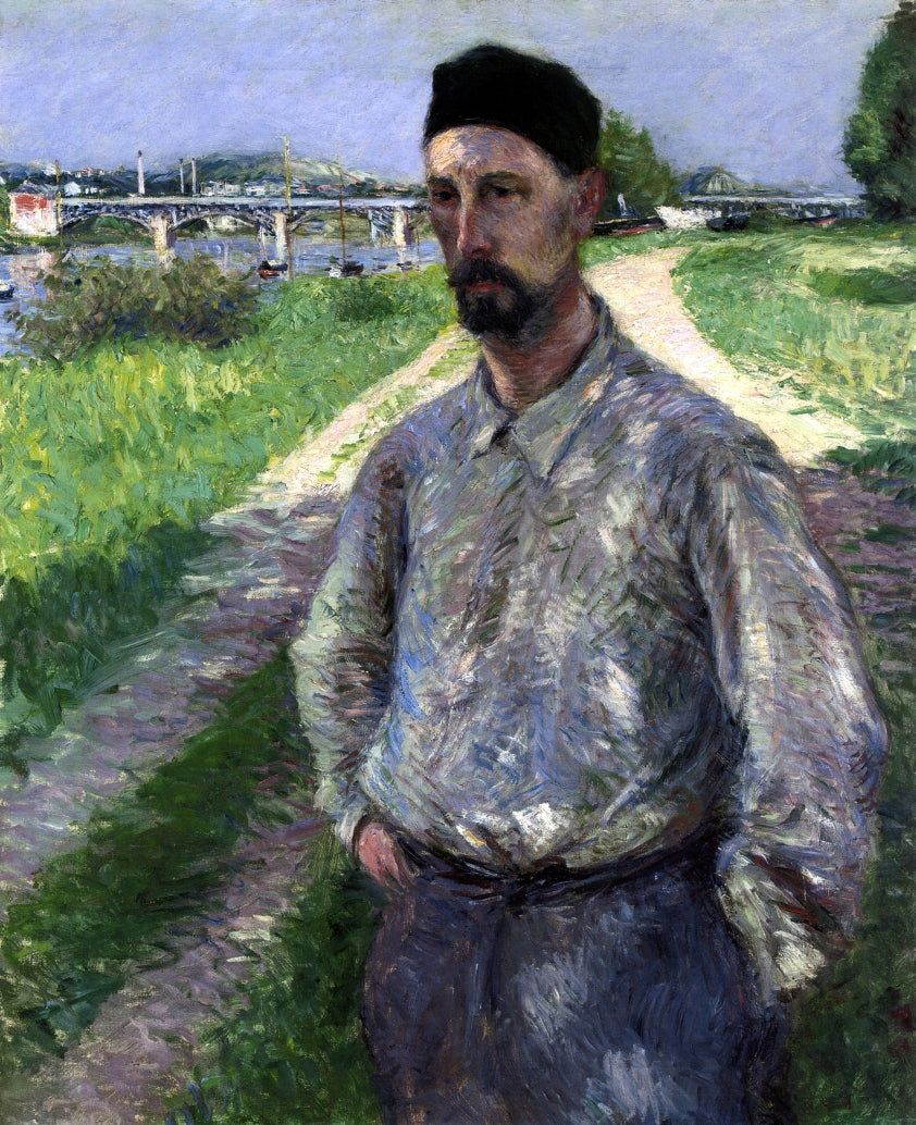 Gustave Caillebotte Portrait of Eugene Lamy - Canvas Print
