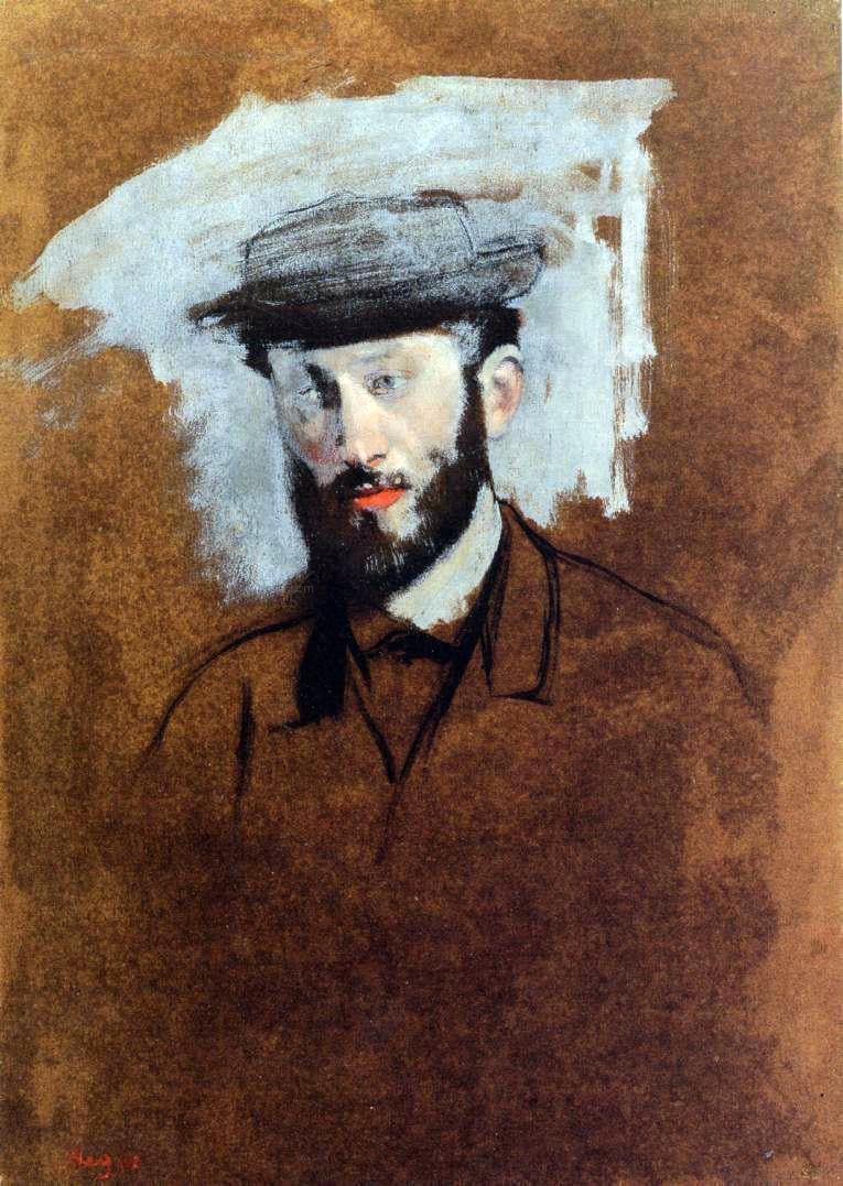 Edgar Degas Portrait of Eugene Manet (study) - Canvas Print