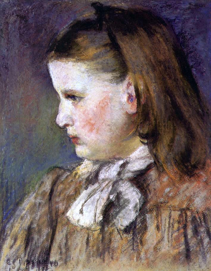 Camille Pissarro Portrait of Eugenie Estruc - Canvas Print