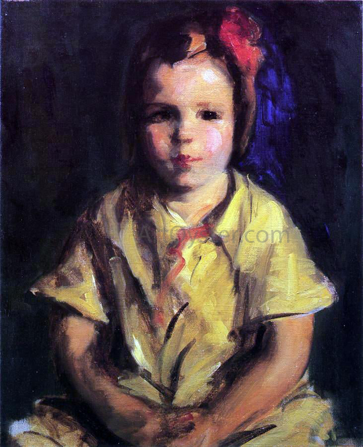 Robert Henri Portrait of Faith - Canvas Print