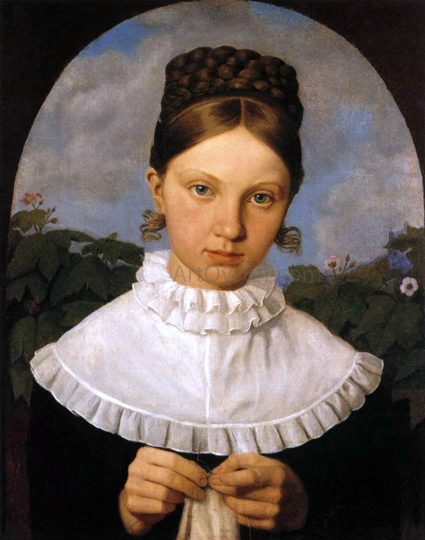 Heinrich Maria Von Hess Portrait of Fanny Gail - Canvas Print