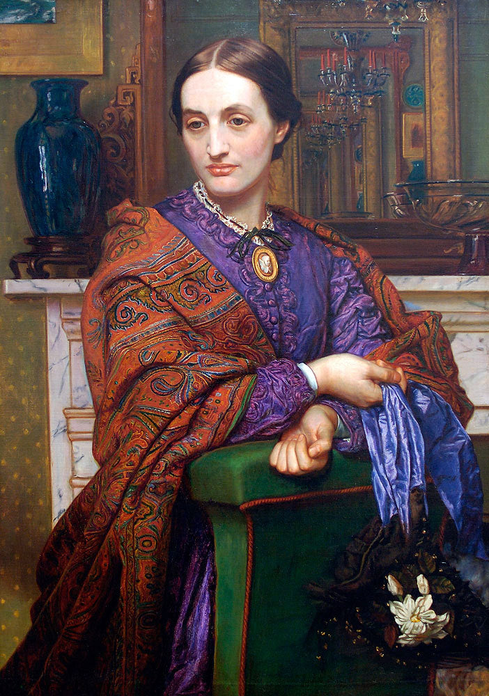 William Holman Hunt Portrait of Fanny Holman Hunt - Canvas Print