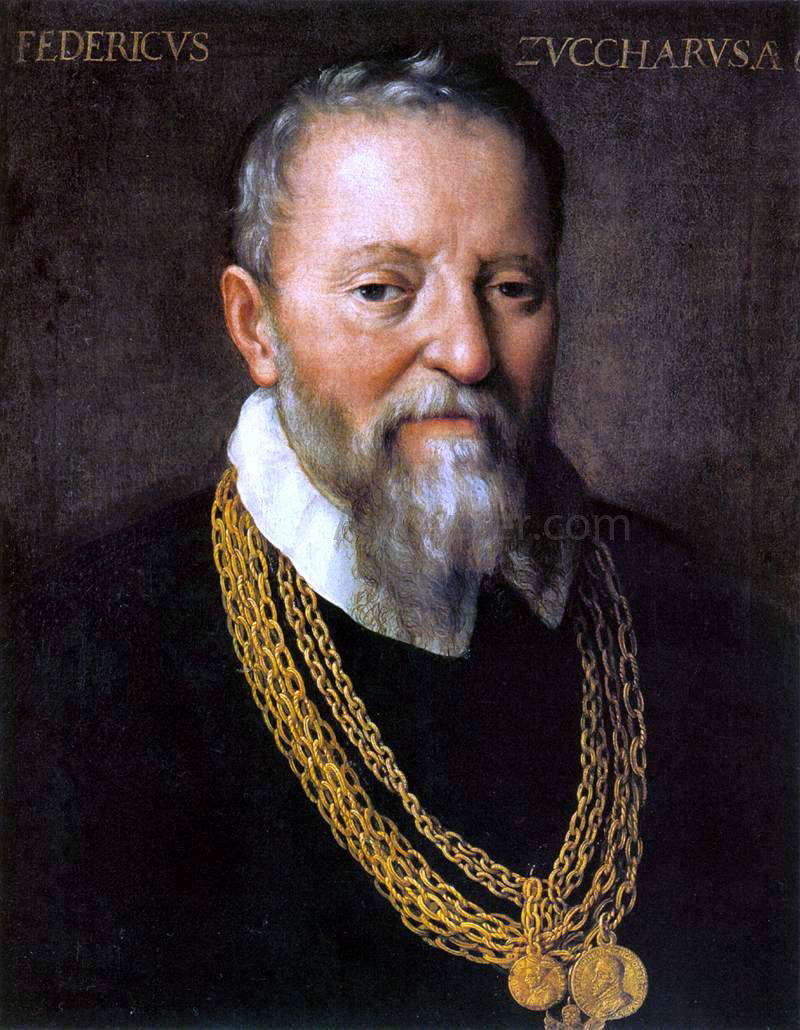 Fede Galizia Portrait of Federico Zuccari - Canvas Print