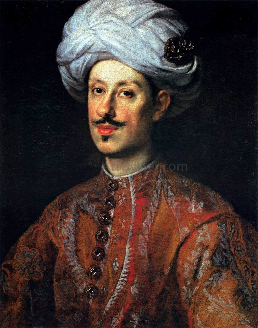 Justus Sustermans Portrait of Ferdinando II de' Medici Dressed in Oriental Costume - Canvas Print